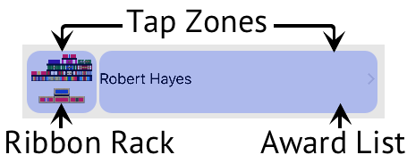 Ribbon Rack Tap Zones